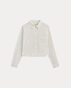 Alternative view of The Way-Short Shirt in Silky Cotton | White