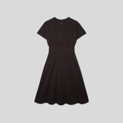 Alternative view of The Organic Cotton Waisted Dress | Black