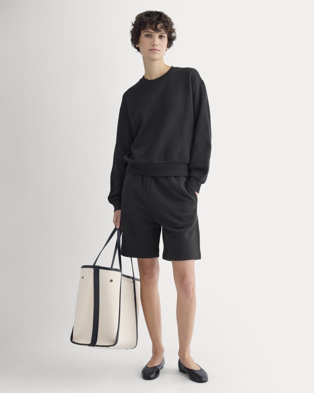 Lightweight Terry Blouson Crew | Black - Image 3