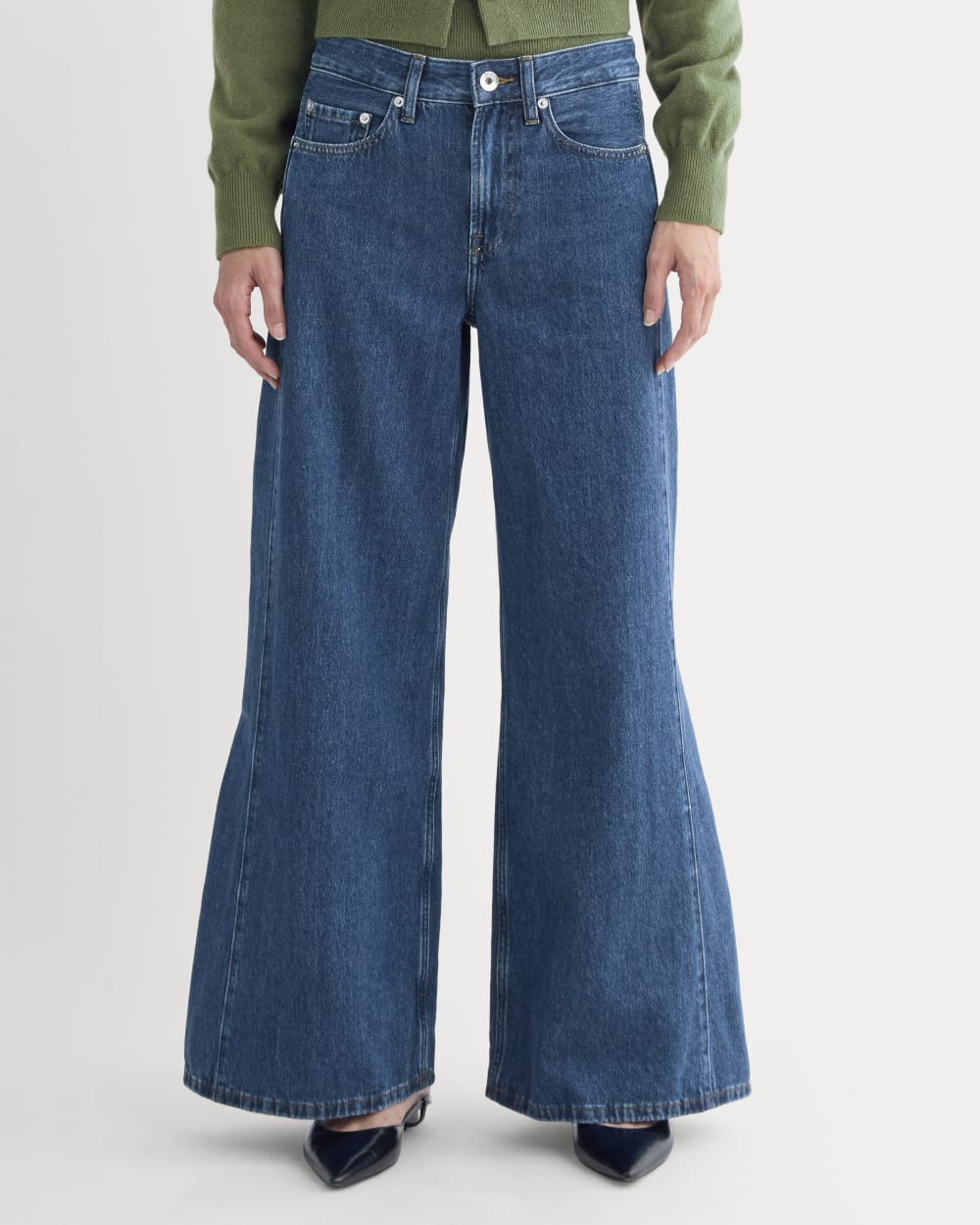 Paneled Ultra Wide-Leg Jean | Tungsten Blue Stone - Image 4