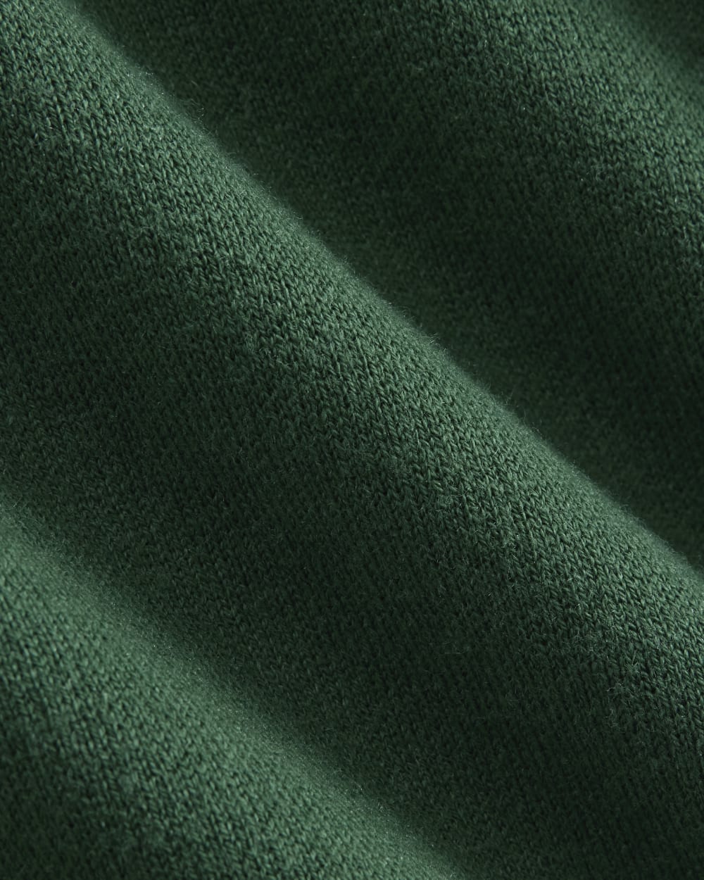 Double Knit Half-Zip in Cotton Merino | Hunter Green - Image 7