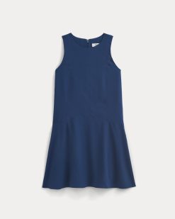 Alternative view of Drop Waist Mini Dress | Estate Blue