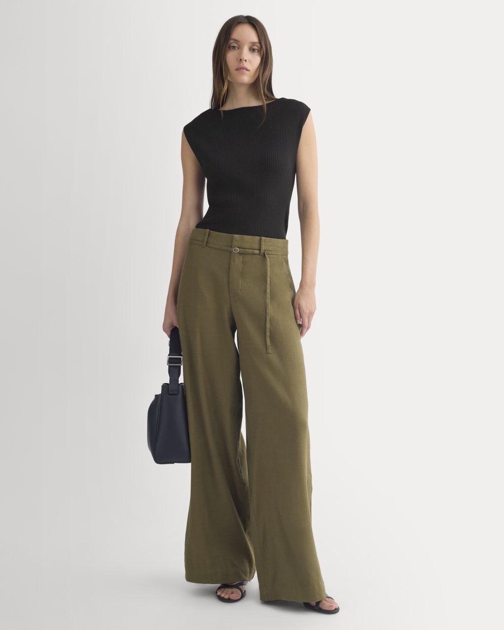 Boat-Neck Ribbed Knit | Black - Image 3