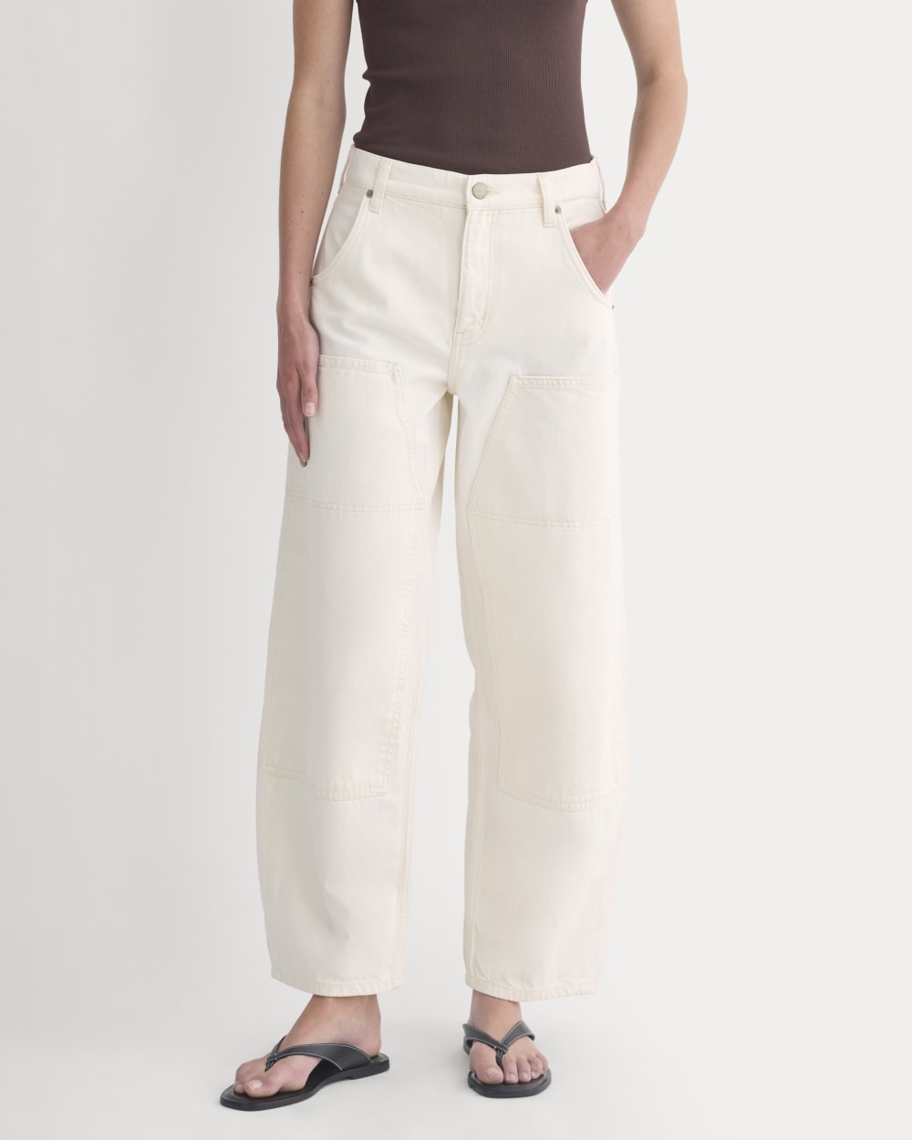 Pull-On Carpenter Jean | Ecru - Image 3