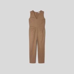Alternative view of The Structured Cotton Jumpsuit | Toasted Coconut