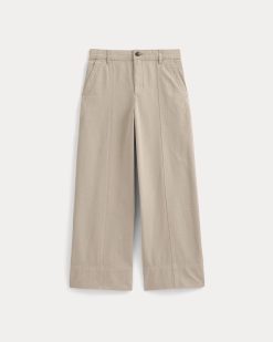 Alternative view of Seamed Wide-Leg Pant | Trench Coat Khaki