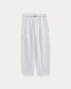 Alternative view of Utility Straight-Leg Cargo Pant | White