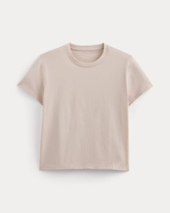 Alternative view of The Box-Cut Tee in Essential Cotton | Soft Rose | No Pocket