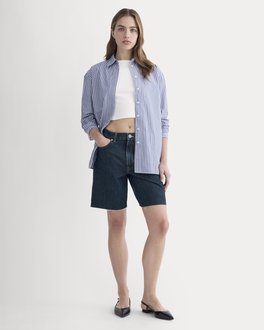 The OG Baggy Jean Short | Dark Indigo
