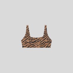 Alternative view of The Square-Neck Bikini Top | Tiger Stripe Toasted Coconut