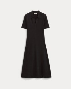 Alternative view of The Knit Polo Dress | Black