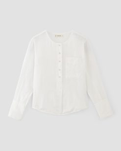 Alternative view of The Popover Shirt in Linen | White