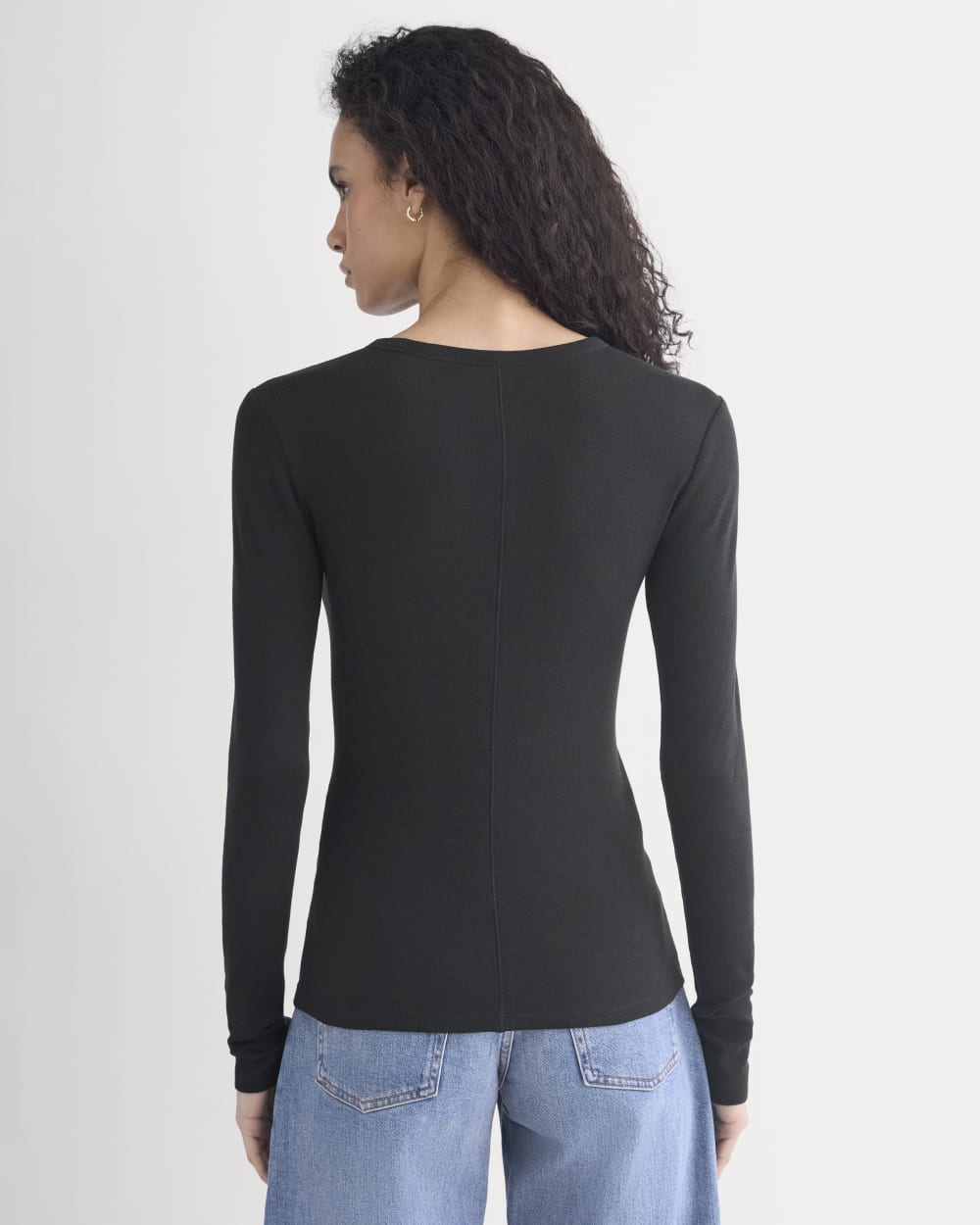Tissue Long-Sleeve Crew | Black - Image 5