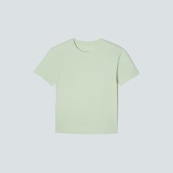 Alternative view of The Box-Cut Tee in Essential Cotton | Seafoam Green | No Pocket