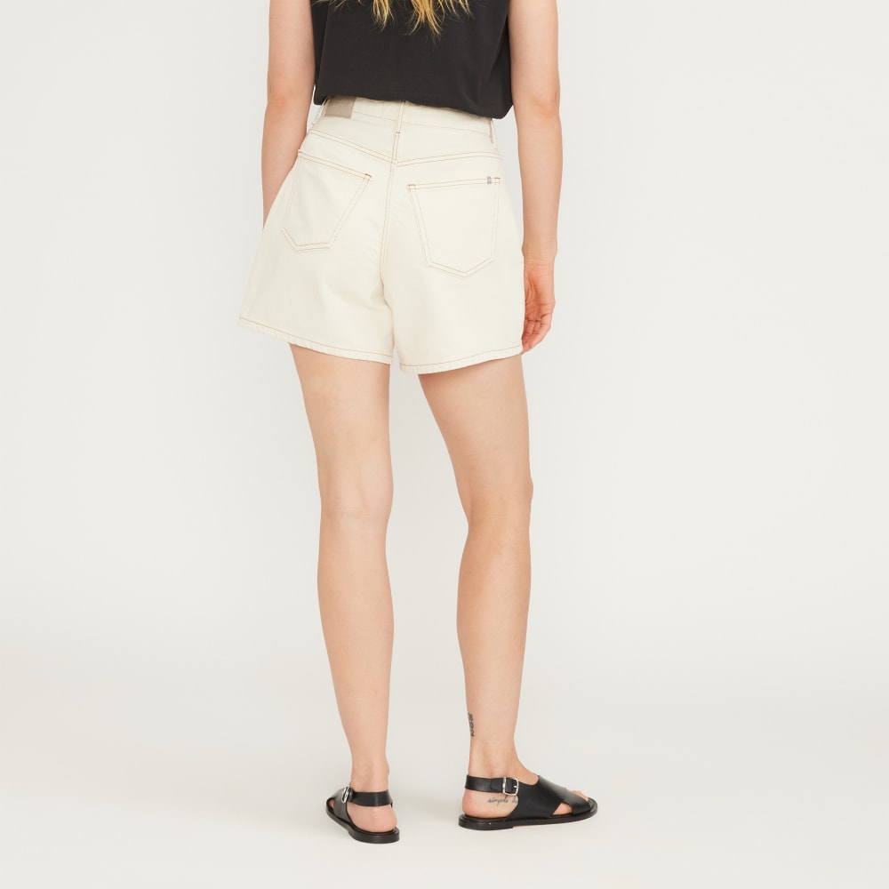 The A-Line Denim Short | Ecru - Image 6