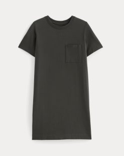 Alternative view of The Organic Cotton Weekend Tee Dress | Washed Black