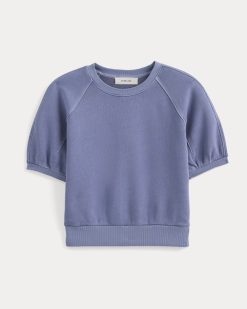 Alternative view of Lightweight Terry Blouson Short-Sleeve Crew | Velvet Morning