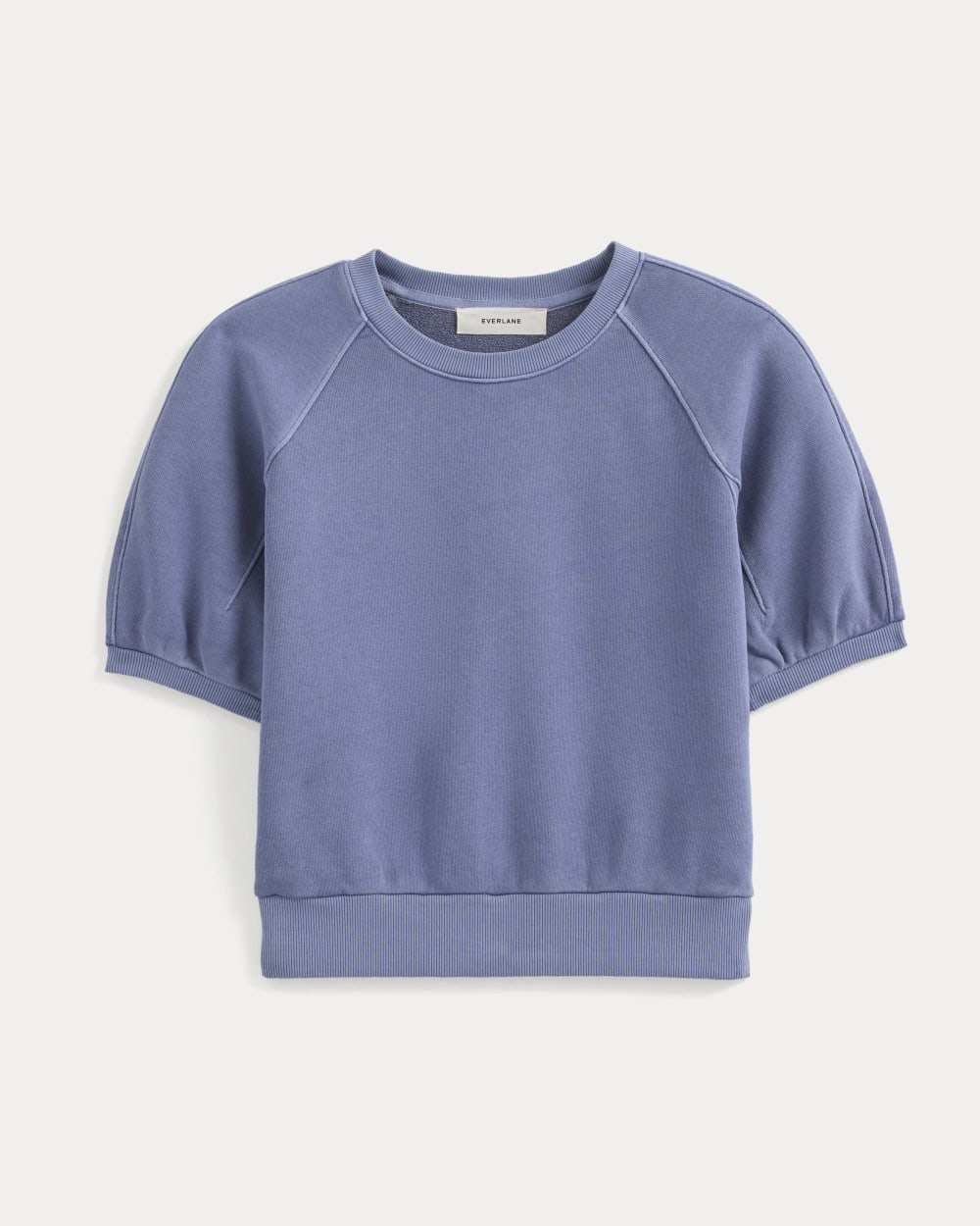 Lightweight Terry Blouson Short-Sleeve Crew | Velvet Morning - Image 2