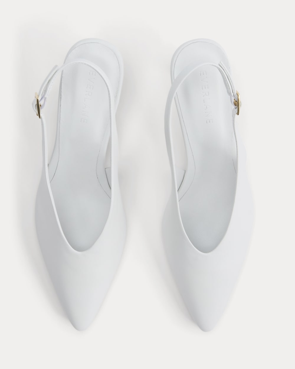 Pointed-Toe Slingback Heel | Snow - Image 8