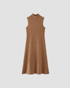 Alternative view of The Cozy-Stretch Sleeveless Midi Dress | Heathered Toasted Coconut