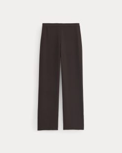 Alternative view of Drapey Crepe Pant | Dark Chocolate