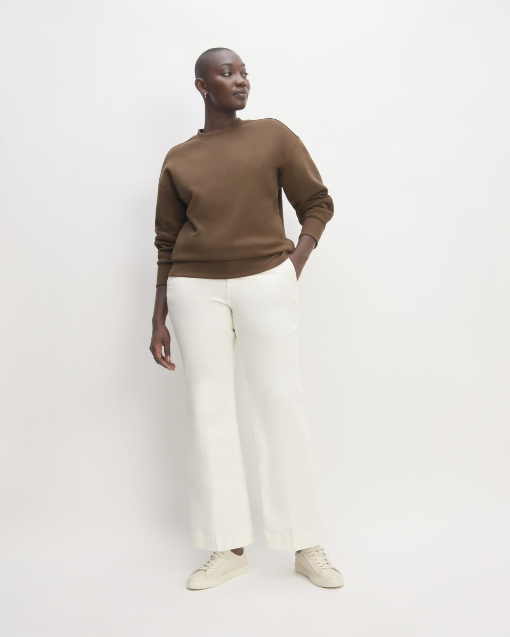 The ReTrack Oversized Crew | Cocoa - Image 3