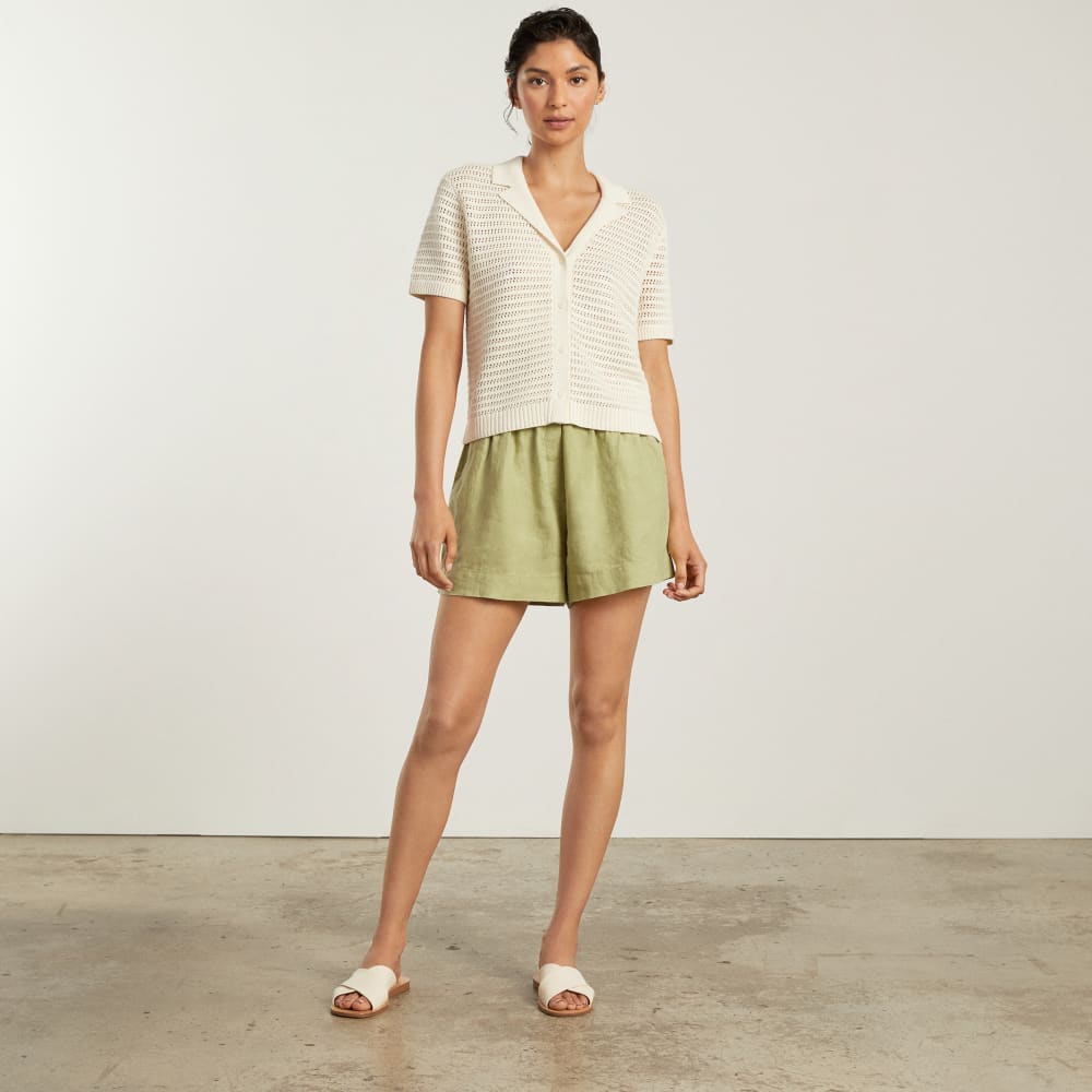 The Linen Boxer Short | Leek - Image 5