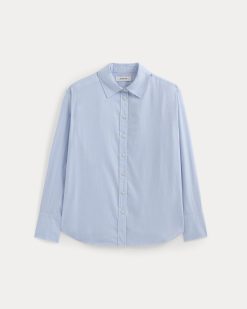 Alternative view of Everyday Shirt in Silky Cotton | Light Blue