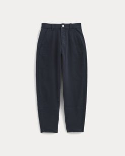 Alternative view of The Utility Barrel Pant | Navy | Regular