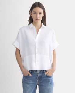 The Boxy Shirt in Linen | White