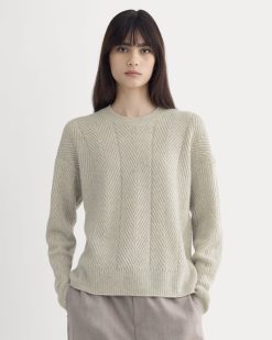 Cashmere Herringbone Sweater | Canvas