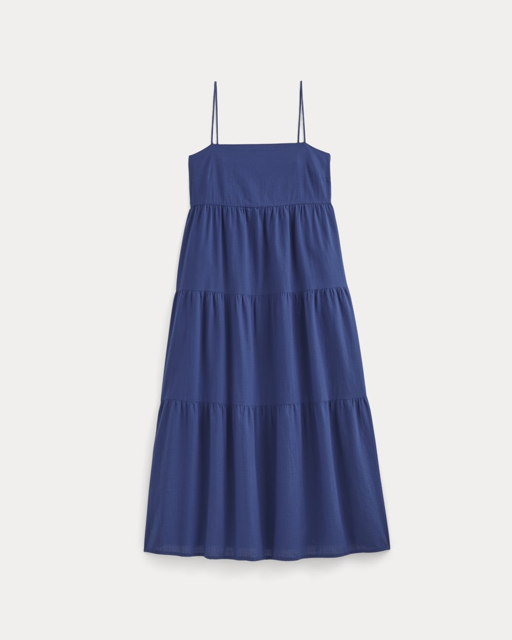 The Gauze Tiered Dress | Mazarine Blue - Image 2