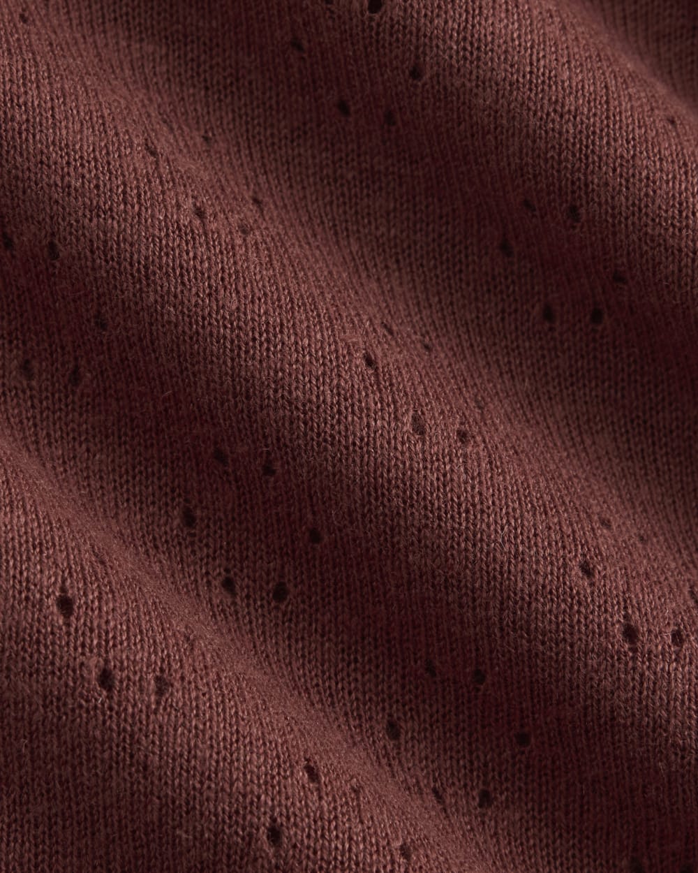 Lace-Trimmed Tank in Fine Linen | Henna Red - Image 6