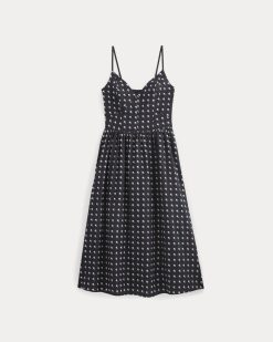 Alternative view of Midi Dress in Cotton Silk Voile | Black