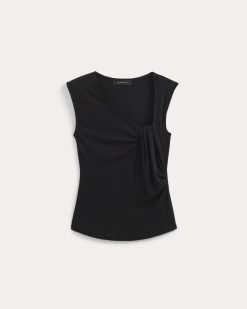 Alternative view of Asymmetrical Top in Butterluxe | Black