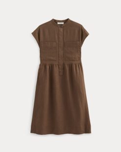 Alternative view of The Craft Dress in Linen | Cedarwood