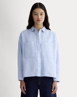 The Boxy Oxford | Light Blue