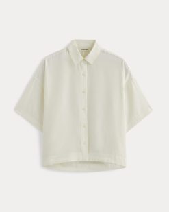 Alternative view of The Short-Sleeve Square Shirt in Butterlite | Bone