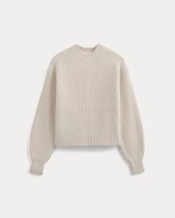 Alternative view of Cropped Ribbed Crew in Everyday Cotton | Canvas
