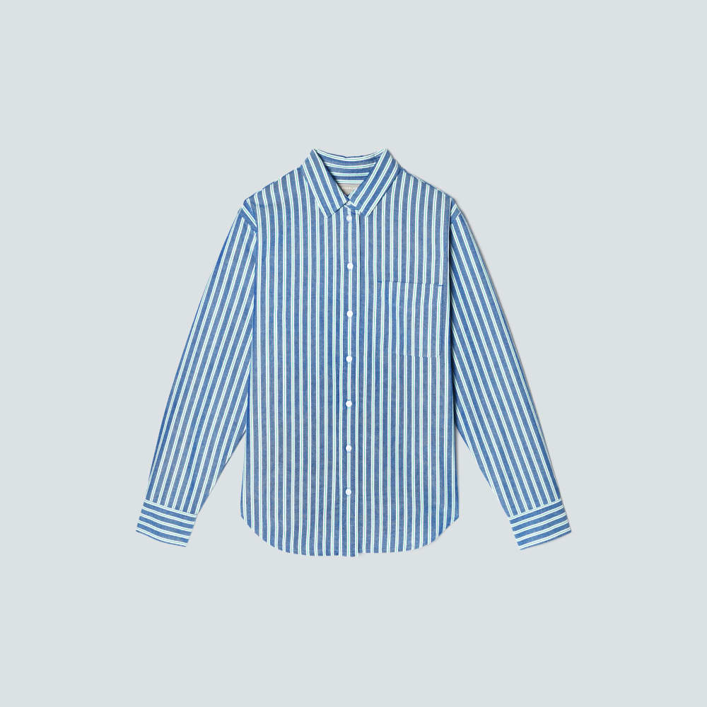 The Must-Have Oxford Shirt | Lapis Blue / Bright Jade / Optic White - Image 2