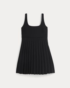 Alternative view of Drapey Crepe Mini Dress | Black