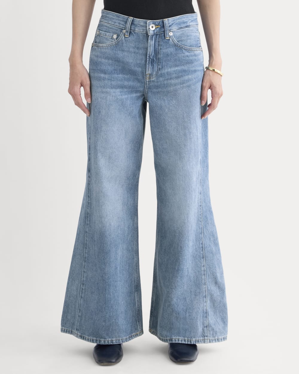 Paneled Ultra Wide-Leg Jean | Tungsten Scratch - Image 3