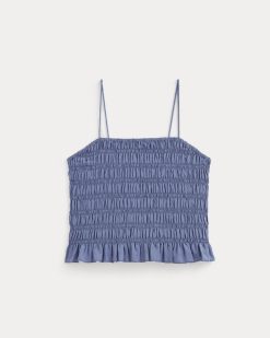 Alternative view of The Smocked Tank | Blue Dusk