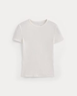 Alternative view of Tissue Short-Sleeve Crew | Bone