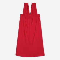 The Smocked Linen Dress | Goji Berry