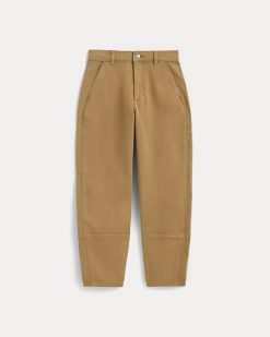 Alternative view of The Utility Barrel Pant | Oak Brown | Regular
