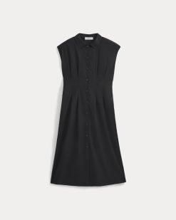 Alternative view of Muscle Shirtdress in Lightweight Cotton | Black