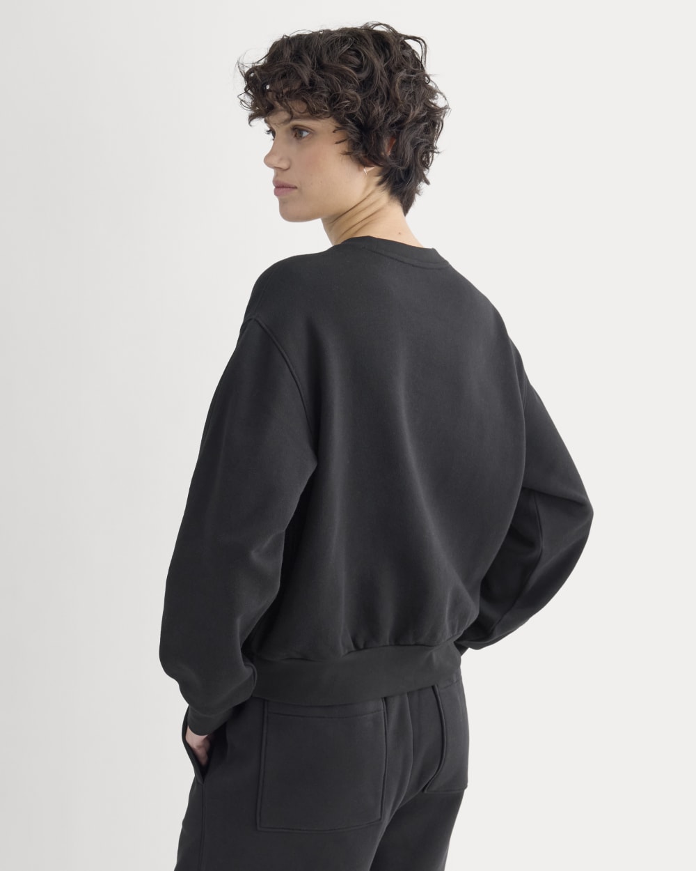 Lightweight Terry Blouson Crew | Black - Image 5