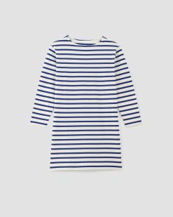 Alternative view of The Mariner Dress | Bone / Mazarine Blue