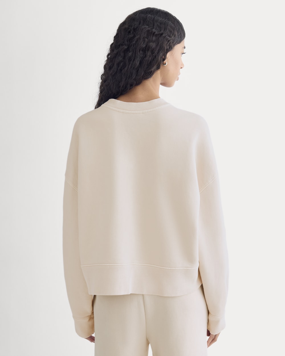 Everlane x The Laufey Foundation Cropped Sweatshirt | Pale Peony - Image 5